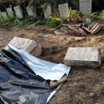 נזקים בבית הקברות בדגניה א'