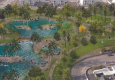 פארק האקליפטוס המתוכנן עם הבריכות בבית שאן (הדמיה: ערן געש – אדריכלות נוף)