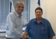 ניר מאיר ושר האוצר כחלון בסיום הפגישה 